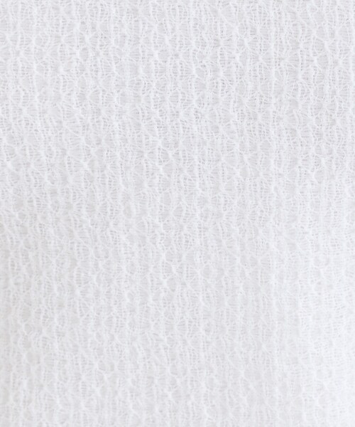 OPAQUE.CLIP(オペークドットクリップ)の「ラッセルレーストップス【洗濯機OK】(Tシャツ/カットソー・レディース・チャコールグレー/ホワイト・38/40/42)」の14枚目の写真