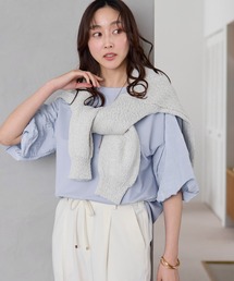 Elura | ≪接触冷感≫ドレスアップ袖コンプルオーバー/643321(Tシャツ/カットソー)