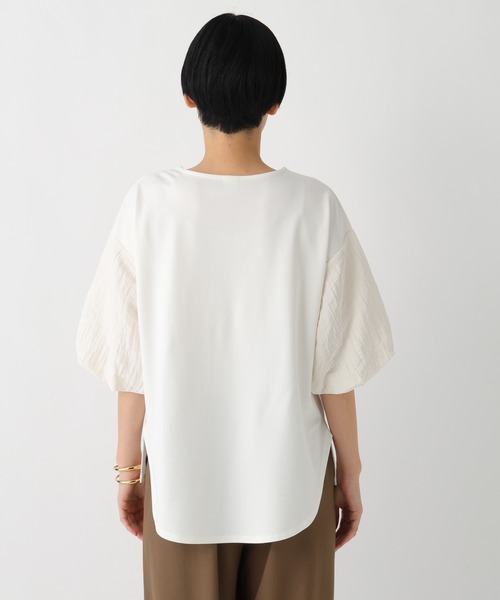 Elura（エルーラ）の「ドレスアップ袖コンプルオーバー/643321（Tシャツ/カットソー・レディース・ホワイト/ネイビー/ライトブルー・LARGE/MEDIUM）」の17枚目の写真