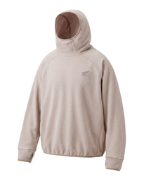 H-Tech Waffle Back Pocket Hooded Long Sleeve Beige