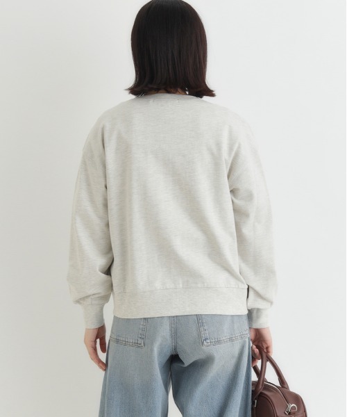 Right-on（ライトオン）の「【HONEYSUCKLE ROSE】サマスウェ ジップカーディガン (極薄素材 / ダブルジップ / リラックス感)（パーカー・レディース・オフホワイト/グレー/ブラック・L/M）」の18枚目の写真