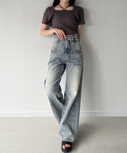junoah(ジュノア)の「レイヤード風リブトップス(Tシャツ/カットソー・レディース・ブラック/ホワイト/チャコール・LARGE/MEDIUM/SMALL)」の13枚目の写真