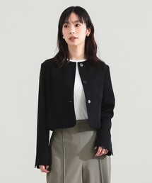 Demi-Luxe BEAMS | 【6/11値下げ】クロップド クルーネック ジャケット(その他アウター)