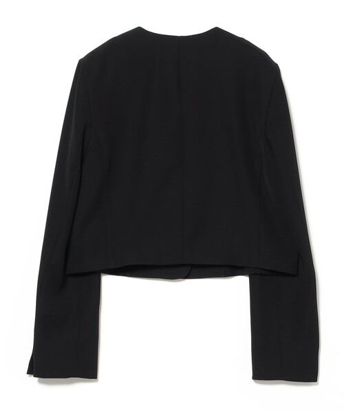 Demi-Luxe BEAMS(デミルクス ビームス)の「【8/6値下げ】クロップド クルーネック ジャケット(その他アウター・レディース・ブラック/ベージュ・36/38)」の15枚目の写真