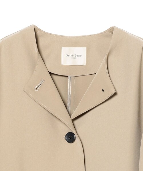 Demi-Luxe BEAMS(デミルクス ビームス)の「【8/6値下げ】クロップド クルーネック ジャケット(その他アウター・レディース・ブラック/ベージュ・36/38)」の18枚目の写真