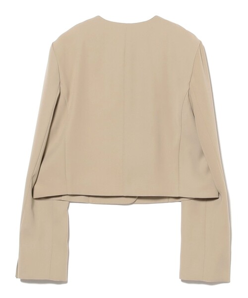Demi-Luxe BEAMS(デミルクス ビームス)の「【8/6値下げ】クロップド クルーネック ジャケット(その他アウター・レディース・ブラック/ベージュ・36/38)」の21枚目の写真