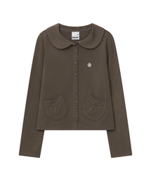 BAUF（バウフ）の「ラウンドカラー ポケットカーディガン [ブラウン]（カーディガン/ボレロ）」