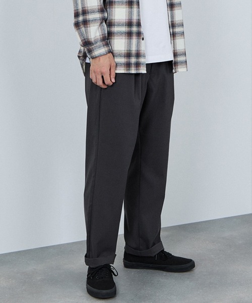 NAVY(ネイビー)の「NVマイラクワイドパンツ(その他パンツ・メンズ・ブラック/チャコールグレー/ネイビー/ベージュ・S/M/L/XL)」の2枚目の写真