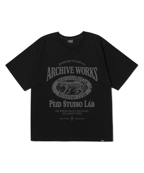 PEID(ペイド)の「PD タイガーワークス 半袖Tシャツ ブラック(Tシャツ/カットソー・レディース・ブラック・2/3/4/5/6/1)」の1枚目の写真