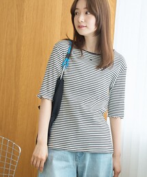 メロークルー 半袖リブTシャツ