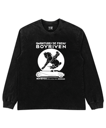 BOYRIVEN ピグメントダイロングTシャツ