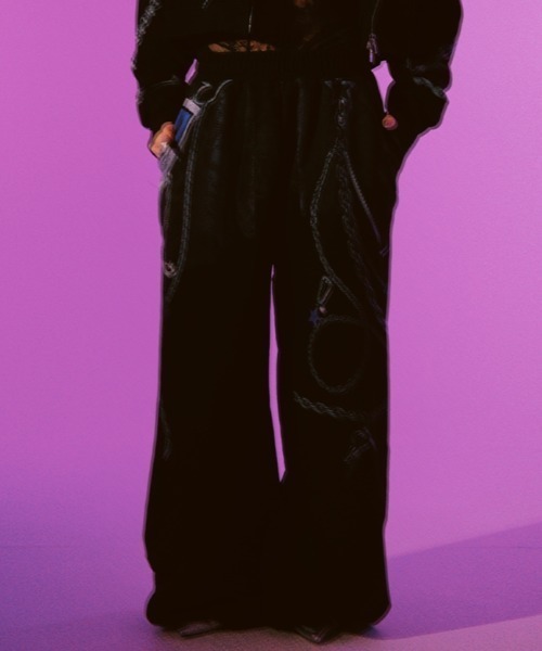 ROYAL FLASH（ロイヤルフラッシュ）の「MITSUKI/ミツキ/Mitsuki Printed Pants（その他パンツ・レディース・ブラック/グレー・F）」の2枚目の写真