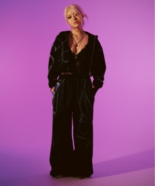 ROYAL FLASH（ロイヤルフラッシュ）の「MITSUKI/ミツキ/Mitsuki Printed Pants（その他パンツ・レディース・ブラック/グレー・F）」の5枚目の写真