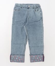 trois lapins kp（トロワラパンケーピー）の「【Trois Lapins】 ストレッチデニム ロールアップパンツ（その他パンツ）」