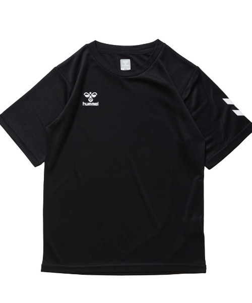 hummel(ヒュンメル)の「ヒュンメル hummel ジュニアワンポイントTシャツ(Tシャツ/カットソー・キッズ・ネイビー/ホワイト/ブラック・130cm/140cm/150cm/160cm)」の3枚目の写真