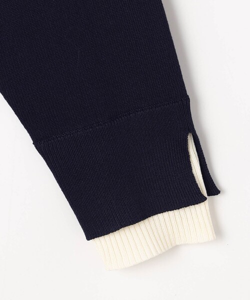 NICOLE white(ニコルホワイト)の「レイヤード風カーディガン(カーディガン/ボレロ・レディース・ネイビー/ライトグレー/レッド・FREE)」の8枚目の写真