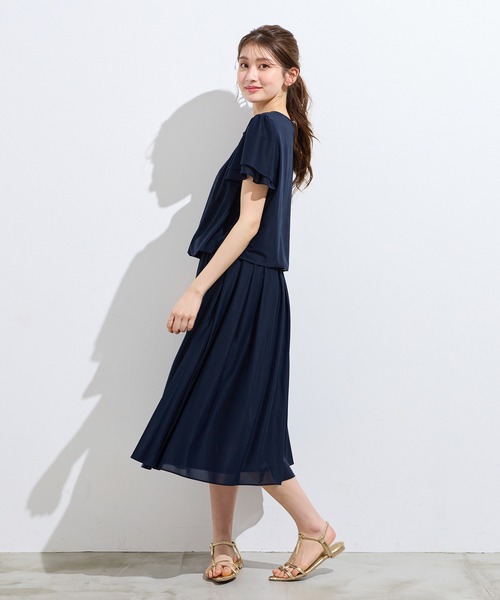 Rose Tiara(ローズティアラ)の「【セットアップ対応】バルーンヘムカットソー(Tシャツ/カットソー・レディース・ネイビー/グリーン/ブラウン・42/46/38)」の13枚目の写真