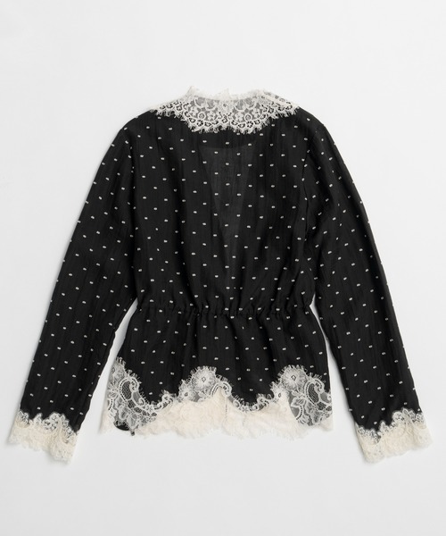 PRANK PROJECT（プランクプロジェクト）の「【2026Summer Pre-Order】ドットジャガードレースカーディガン / Dot Jacquard Lace Cardigan（カーディガン/ボレロ・レディース・ホワイト/ブラック/マルチ・FREE）」の21枚目の写真