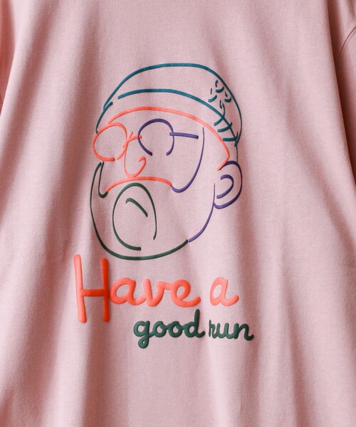 Duckster(ダックスター)の「【Duckster/ダックスター】T/C度詰め天竺Have a goog TEE(Tシャツ/カットソー・メンズ・アイボリー/サーモンピンク/ミント・M/L)」の7枚目の写真