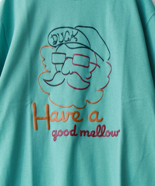 Duckster(ダックスター)の「【Duckster/ダックスター】T/C度詰め天竺Have a goog TEE(Tシャツ/カットソー・メンズ・アイボリー/サーモンピンク/ミント・M/L)」の8枚目の写真