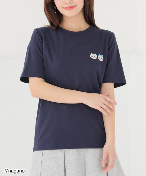 Honeys（ハニーズ）の「ちいかわ／Ｔシャツ（Tシャツ/カットソー・キッズ・ブラック/杢グレー/ネイビー・150cm/L/M/S）」の12枚目の写真