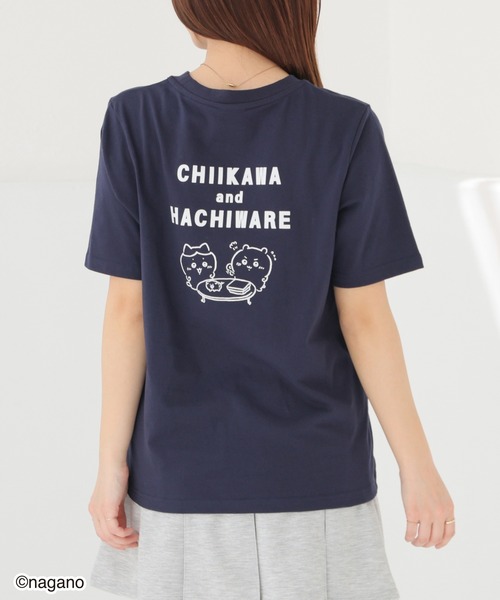Honeys（ハニーズ）の「ちいかわ／Ｔシャツ（Tシャツ/カットソー・キッズ・ブラック/杢グレー/ネイビー・150cm/L/M/S）」の14枚目の写真