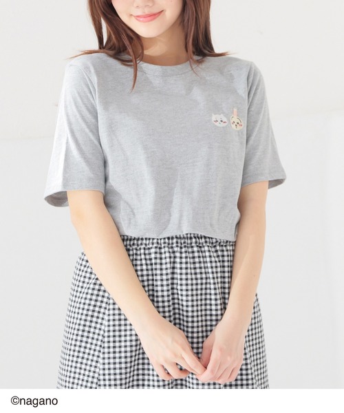 Honeys（ハニーズ）の「ちいかわ／Ｔシャツ（Tシャツ/カットソー・キッズ・ブラック/杢グレー/ネイビー・150cm/L/M/S）」の19枚目の写真