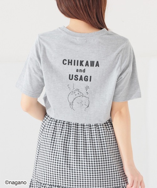 Honeys（ハニーズ）の「ちいかわ／Ｔシャツ（Tシャツ/カットソー・キッズ・ブラック/杢グレー/ネイビー・150cm/L/M/S）」の20枚目の写真