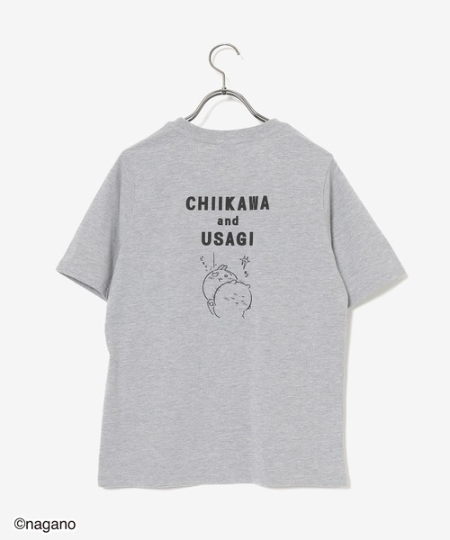 Honeys（ハニーズ）の「ちいかわ／Ｔシャツ（Tシャツ/カットソー・キッズ・ブラック/杢グレー/ネイビー・150cm/L/M/S）」の22枚目の写真