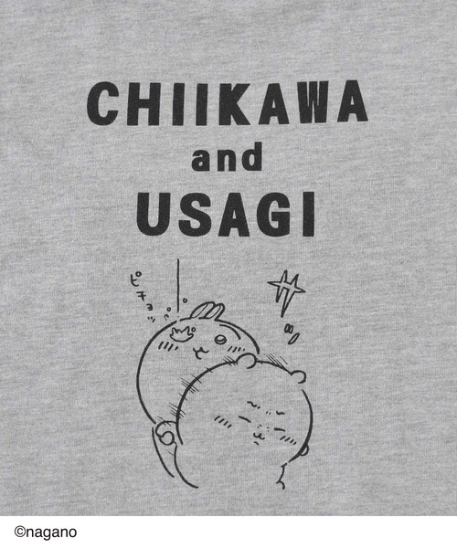 Honeys（ハニーズ）の「ちいかわ／Ｔシャツ（Tシャツ/カットソー・キッズ・ブラック/杢グレー/ネイビー・150cm/L/M/S）」の4枚目の写真