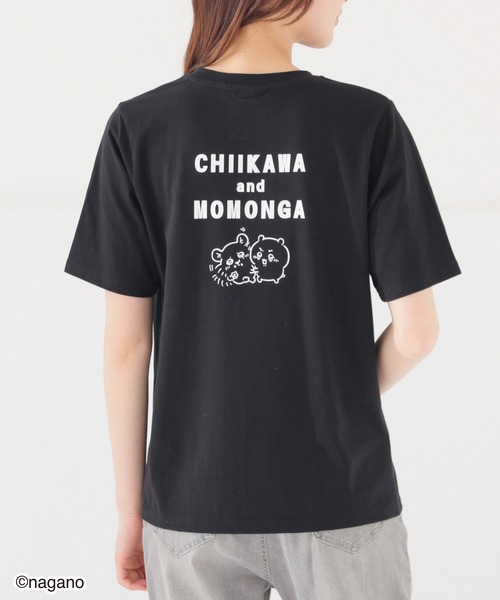 Honeys（ハニーズ）の「ちいかわ／Ｔシャツ（Tシャツ/カットソー・キッズ・ブラック/杢グレー/ネイビー・150cm/L/M/S）」の6枚目の写真