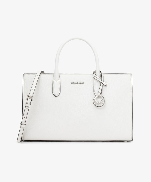 MICHAEL KORS(マイケルコース)の「SCARLETT テクスチャー サッチェル ミディアム(ハンドバッグ・レディース・ホワイト系・FREE)」の1枚目の写真