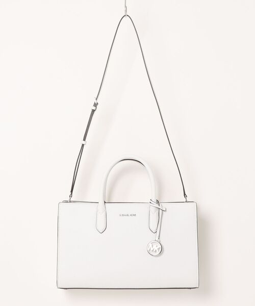MICHAEL KORS(マイケルコース)の「SCARLETT テクスチャー サッチェル ミディアム(ハンドバッグ・レディース・ホワイト系・FREE)」の4枚目の写真