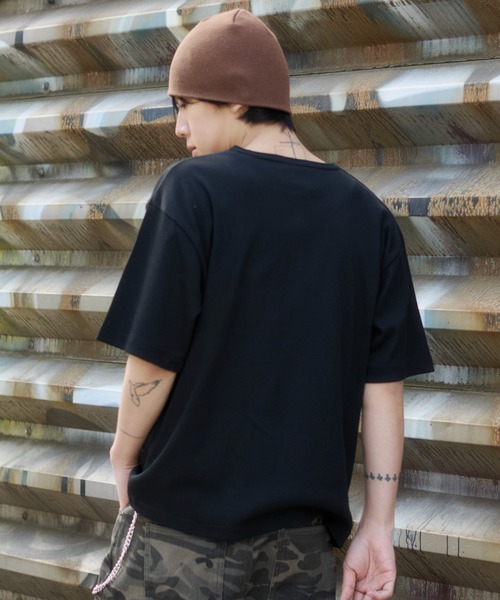 LTR DEPTH（レイターデプス）の「WEGO/【26春夏新作】グラフィックヘンリーネックT（Tシャツ/カットソー・メンズ・ブラック/グレー・LARGE/MEDIUM）」の3枚目の写真