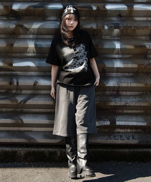 LTR DEPTH（レイターデプス）の「WEGO/【26春夏新作】グラフィックヘンリーネックT（Tシャツ/カットソー・メンズ・ブラック/グレー・LARGE/MEDIUM）」の14枚目の写真