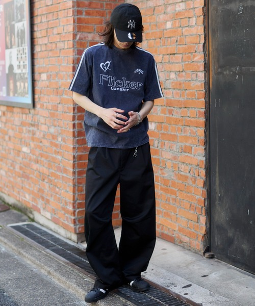 WEGO（ウィゴー）の「WEGO/【26年春夏新作】スリーブラインロゴBIG T（Tシャツ/カットソー・メンズ・ネイビー/オフホワイト/ブラック・LARGE/MEDIUM）」の19枚目の写真