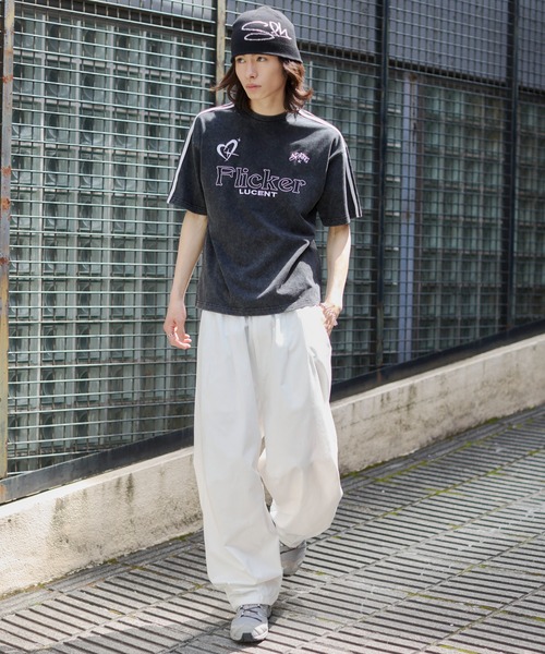 WEGO（ウィゴー）の「WEGO/【26年春夏新作】スリーブラインロゴBIG T（Tシャツ/カットソー・メンズ・ネイビー/オフホワイト/ブラック・LARGE/MEDIUM）」の18枚目の写真