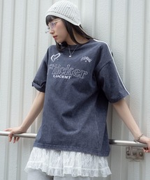 WEGO/【26年春夏新作】スリーブラインロゴBIG T