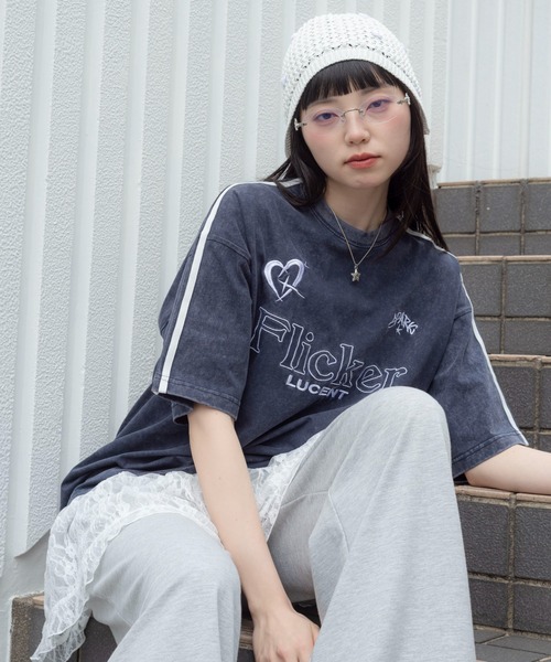 WEGO（ウィゴー）の「WEGO/【26年春夏新作】スリーブラインロゴBIG T（Tシャツ/カットソー・メンズ・ネイビー/オフホワイト/ブラック・LARGE/MEDIUM）」の16枚目の写真