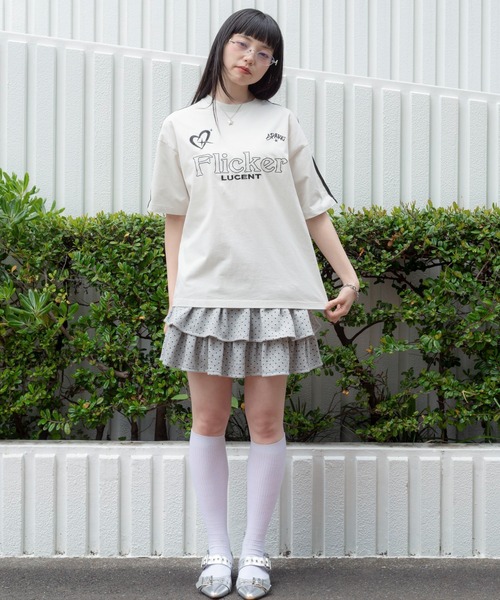 WEGO（ウィゴー）の「WEGO/【26年春夏新作】スリーブラインロゴBIG T（Tシャツ/カットソー・メンズ・ネイビー/オフホワイト/ブラック・LARGE/MEDIUM）」の8枚目の写真