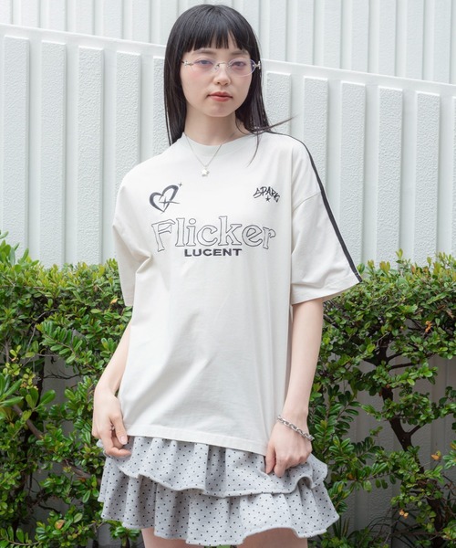 WEGO（ウィゴー）の「WEGO/【26年春夏新作】スリーブラインロゴBIG T（Tシャツ/カットソー・メンズ・ネイビー/オフホワイト/ブラック・LARGE/MEDIUM）」の10枚目の写真