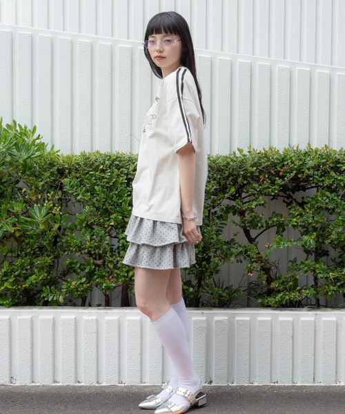 WEGO（ウィゴー）の「WEGO/【26年春夏新作】スリーブラインロゴBIG T（Tシャツ/カットソー・メンズ・ネイビー/オフホワイト/ブラック・LARGE/MEDIUM）」の14枚目の写真