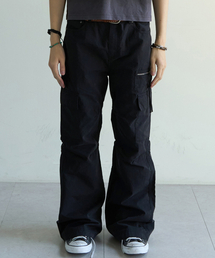 MAINBOOTH（メインブース）の「Cargo Bootcut Pants(BLACK)（その他パンツ）」
