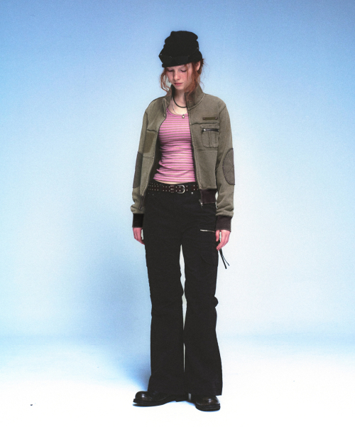 MAINBOOTH(メインブース)の「Cargo Bootcut Pants(BLACK)(その他パンツ・レディース・その他・1/2/3/0)」の10枚目の写真