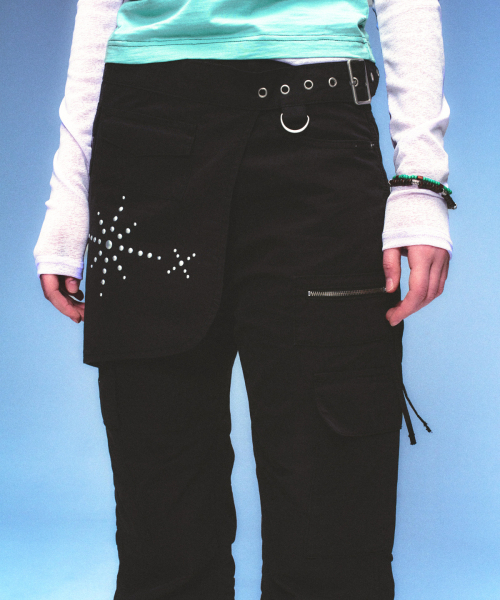 MAINBOOTH(メインブース)の「Cargo Bootcut Pants(BLACK)(その他パンツ・レディース・その他・1/2/3/0)」の15枚目の写真