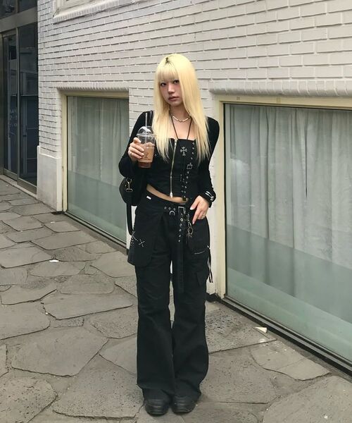 MAINBOOTH(メインブース)の「Cargo Bootcut Pants(BLACK)(その他パンツ・レディース・その他・1/2/3/0)」の18枚目の写真
