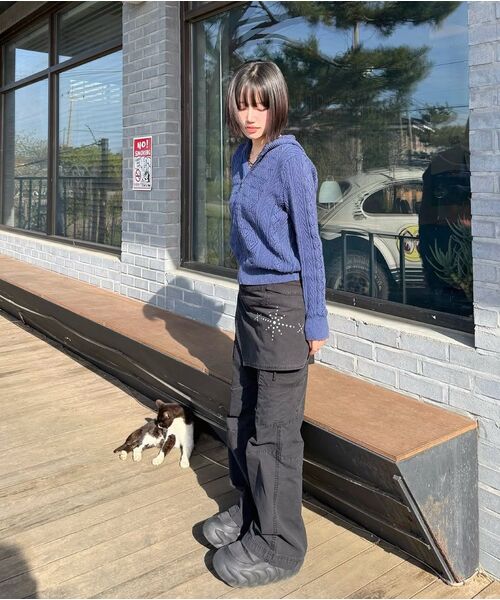 MAINBOOTH(メインブース)の「Cargo Bootcut Pants(BLACK)(その他パンツ・レディース・その他・1/2/3/0)」の19枚目の写真