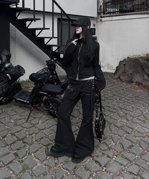 MAINBOOTH(メインブース)の「Cargo Bootcut Pants(BLACK)(その他パンツ・レディース・その他・1/2/3/0)」の20枚目の写真