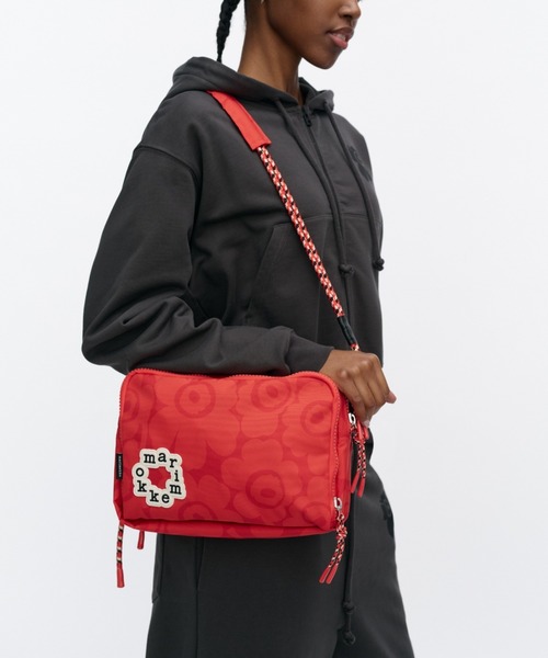 marimekko MINI WEEKENDER ショルダー バッグ レッド marimekko（マリメッコ）の「＜marimekko（マリメッコ）＞ MINI
