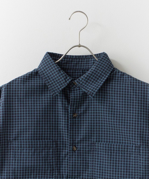 ROOPTOKYO（ループトウキョウ）の「ショートレングスチェックシャツ 2026年春夏（シャツ/ブラウス・メンズ・ホワイト系その他/ブラウン系その他/ブルー系その他・M/L）」の4枚目の写真